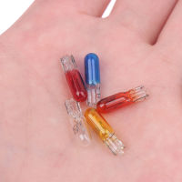 10Pcs W2W T5 12v 1.2w Car Halogen Lamp Instrument Lights Dashboard Bulb Blueredamberyellow Auto Interior Light Car Styling