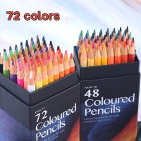 ชุดด้ามไม้หกเหลี่ยมพร้อมกล่องเก็บของ,ชุดด้ามจับดินสอสีน้ำมัน36/48/72สีสำหรับมืออาชีพ