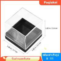 Paqiakoi 12PCS Cube Mineral ตัวอย่างเก็บตัวอย่างสี่เหลี่ยมจัตุรัส Square ตัวอย่างกล่องแสดงกล่อง