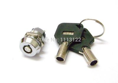 Tubular Key Switch Lock สวิตช์กุญแจล็อคสวิตช์เปิดปิดล็อคพร้อมที่จับพลาสติก1ปุ่มดึง1 Pc