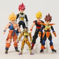 SHF Dragonball Z เทพซุปเปอร์ไวย่าข้อต่อเคลื่อนย้ายได้เบจิต้าซุนโกคูของสะสมตุ๊กตาขยับแขนขาได้สร้างสรรค์