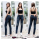 [Denim Jeans] กางเกงยีนส์เดนิม ยีนส์เท่ๆมีสไตน์ Tim Money R313 แต่งสกิดขาด กางเกงยีนส์เดฟ(เป้าซิป) กางเกงยีนส์ผู้หญิง เอวกลาง กางเกงขายาว ทรงสวย