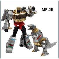 แผ่นหนัง MF-25 MF25 MFT Dinobot ของเล่นเปลี่ยนรูปแบบใหม่ตุ๊กตาขยับแขนขาได้การเปลี่ยนรูปแบบโลหะ