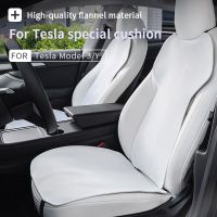 Seat Cover Cushion For Tesla Model 3 Y Flannel Anti-Dirty Anti-Kick White Black Special Custom Fit Model3 Interior Accessories