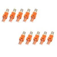 10 Pcs Ethernet Coupler RF Female to RJ45 Male Coaxial Barrel Coupler Adapter Coax Adapter