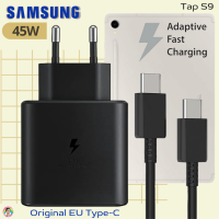 ที่ชาร์จ Samsung 45W (EU) สำหรับ ซัมซุง Tab S9 และมือถือทุกรุ่น หัวชาร์จ Usb-C สายชาร์จ Type-C (5A) ยาว1ม. และ 2ม.