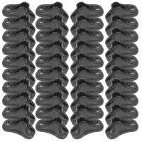 50 Pcs Outdoor Accessories Tent Rope Adjuster Adjustment Buckle 3.2x2cm Black Plastic