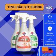 Bình xịt tinh dầu thơm phòng , Khử mùi hiệu quả hương Sả Chanh, Bạc Hà, Quế