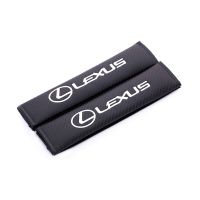 2ชิ้นที่นั่งไฟเบอร์คาร์บอนเข็มขัดครอบคลุมรถไหล่ Pad สำหรับ Lexus CT ES IS GS LS LX RX UX NX CT200h Es200 Es300 Is200 Is250 Is300 Gs300 Rx300 Nx200