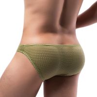 【YF】✈  Mesh Men Breathable Briefs Cuecas Calzoncillos Male Sissy Panties Low Rise Mens