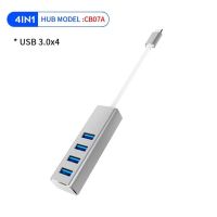 ฮับ Usb 3.0*3ฮับกับ Rj45กิกะบิตอีเธอร์เน็ตแลนตัวแปลงพอร์ตสำหรับ Macbook Air /Macbook Pro อะแดปเตอร์ฮับ Usb Vs Usb 3.0*4