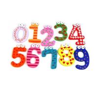 Funky Fun Colorful Magnetic Numbers Wooden Fridge Magnets Kids Educational toys