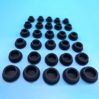 Bore 6.8mm-201.5mm Black Round Silicone Rubber Seal Hole Plugs Blanking End Caps Seal T Type Stopper Crafts Hobby DIY