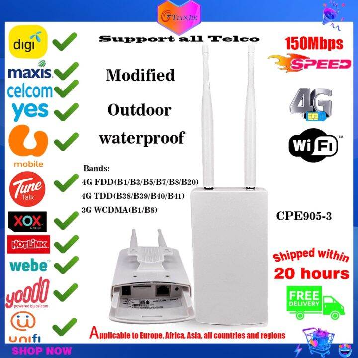 【high quality】4G LTE Wireless AP Wifi Router Mobile Hotspots Modem 4G