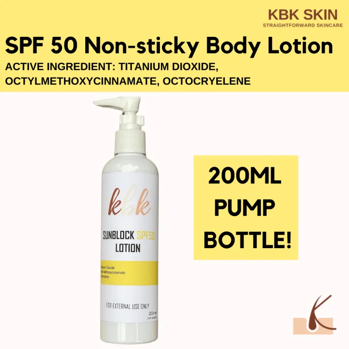 SPF 50 NON STICKY BODY LOTION Lazada PH