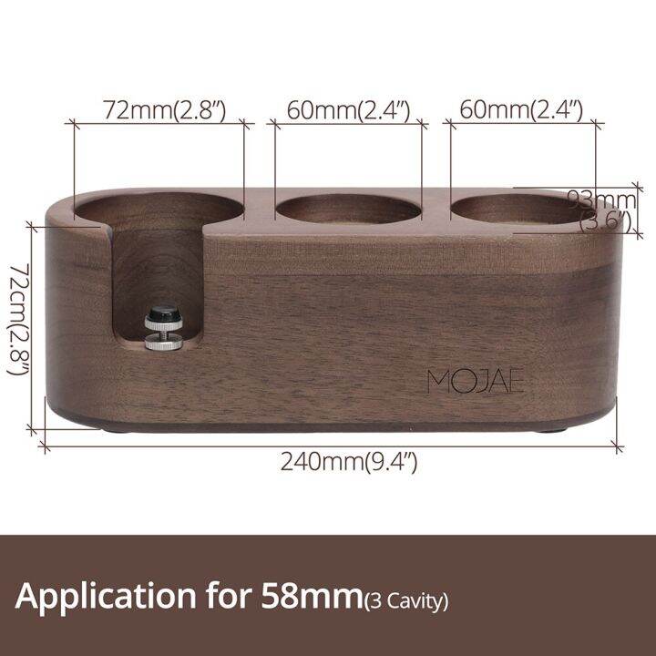 Wood Coffee Filter Tamper Holder Wooden Espresso Tamper Mat Stand For