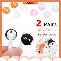 COVETX 2 Pairs เมมโมรี่เจล Ultra Thin อ่อนนุ่ม กันลื่น เคสซิลิโคน การแยกเสียงรบกวน จุกหูฟังสำรอง เคล็ดลับหูฟัง