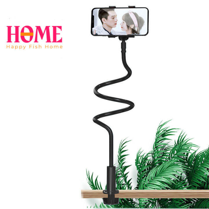 Universal Phone Holder Bed Clip Lazy Flexible Gooseneck Clamp Long Arms