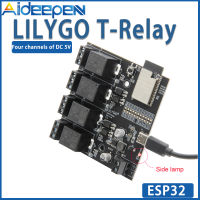 【พร้อมสต็อก &amp; จัดส่งฟรี】ต้นฉบับ Aideepen LILYGO T-รีเลย์ ESP32 Quad DC 5V รีเลย์สำหรับบลูทูธ V4.2 Br/edr และ BLE