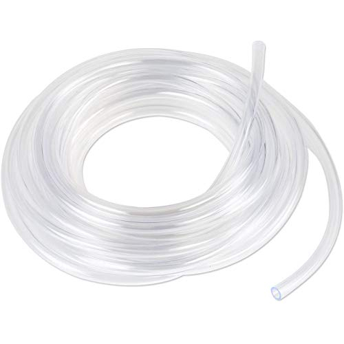 Clear Plastic Tubing 10 Ft Length 1/4" ID Flexible Vinyl Hose BPA Free 