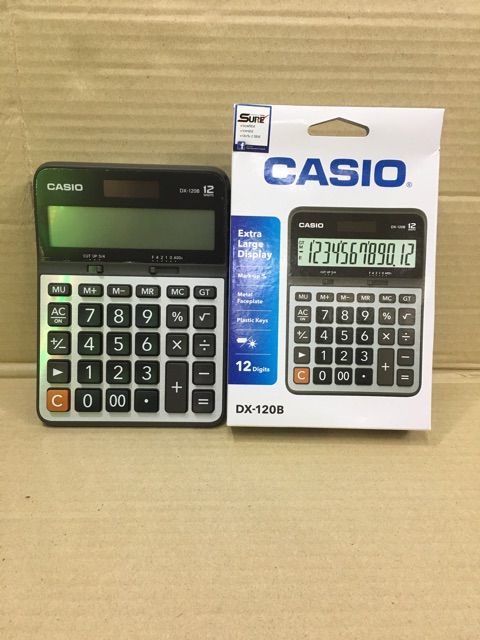 เครื่องคิดเลข-dx-120-b-casio-คาสิโอ-คิดเลข-ขนาด-17-5-x-12-9-x-3-3-cm-บริการเก็บเงินปลายทาง