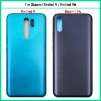 10ชิ้น Redmi9 Kembali Perumahan untuk Xiaomi Redmi 9 9A Bateri Belakang Pintu Perumahan Kes Butang Side Gantikan Tiada Kenalan NFC