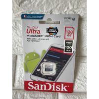 ( PRO+++ ) โปรแน่น.. SanDisk Ultra MicroSDXC UHS-I 128GB พร้อมอะแดปเตอร์ ความเร็วสูงสุด 100 MB/S U1 A1 ( SDSQUAR-128G-GN6MN ) ราคาสุดคุ้ม อุปกรณ์ สาย ไฟ ข้อ ต่อ สาย ไฟ อุปกรณ์ ต่อ สาย ไฟ ตัว จั๊ ม สาย ไฟ