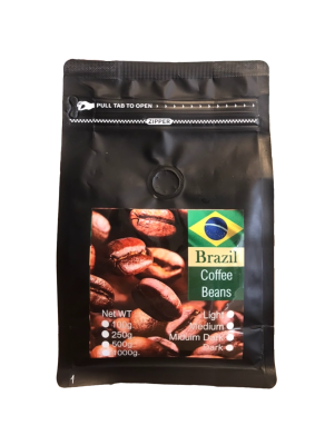 เมล็ดกาแฟบราซิล Cerrado Brazil 100% อาราบิก้า บราซิล ขนาด 200 กรัม นุ่มละมุนหอมถั่วเฮเซลนัท คาราเมล ช็อคโกแล็ต