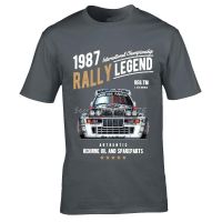 [ขายดีที่สุด] เสื้อออกกำลังกายผู้ชายยี่ห้อ Rally Legend Motif 1987 Lancia Delta Integrale Hf เสื้อยืดผู้ชาย