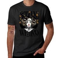 Rose And The Ravens {Stay Weird} Colour Version T-Shirt Tops Summer Top MenS T-Shirts