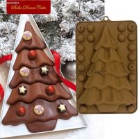 ♨✖₪ 3D Bubble Star Christmas Tree Design Chocolate Silicone Mold DIY Fondant Mould Cake Decorating Tools Kitchen Baking Accessories