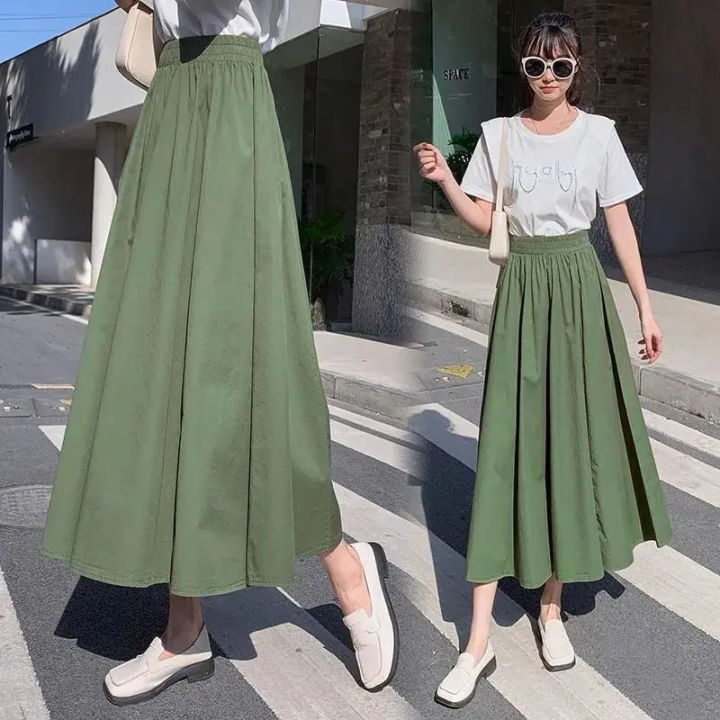 Summer New A-line Skirt Shows Thin Umbrella Skirt Hong Kong Style Large ...