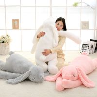 Lovely Giant Animal 90cm 120cm Soft Cartoon Big Ear Bunny Plush Toy Rabbit Stuffed Pillow Girl Gift