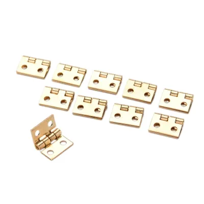 20pcs/lot Mini Cabinet Hinges Furniture Fittings Decorative Small Door Hinges for Jewelry Box Furniture Hardware 8mmx10mm