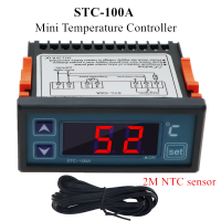 STC-100A Mini Temperature Controller Cool Heat Refrigerator Thermostat Regulator Thermoregulator Thermocouple 2M NTC sensor 220V