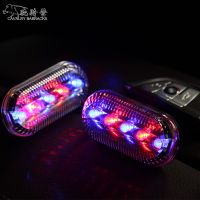 [COD] Wholesale red and blue led strobe shoulder light warning clip flasher multifunctional safety