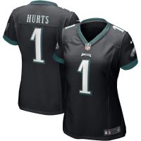 เสื้อกีฬาแขนสั้น คอปก ลาย NFL Jersey Philadelphia Eagles Jalen Hurts สําหรับผู้หญิง