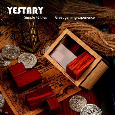 YESTARY 4L 3D Wooden Puzzle Toys in Tease Jigsaw Puzzle Toy Board Games High Difficulty Impossible Puzzle Toy For s Gift