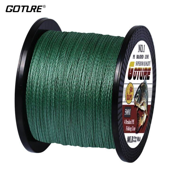 goture-500m-547yards-pe-braided-fishing-line-multifilament-4-strands-cord-for-carp-fishing-8-10-20-30-40-60-80-lb