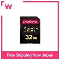 Transcend การ์ด SD UHS-II 32GB U3คลาสวิดีโอที่เข้ากันได้ V90 (สูงสุดการ์ดความจำ285เมกะไบต์/วินาทีความเร็วในการเขียนสูงสุด180เมกะไบต์/วินาที) TS32GSDC700S บันทึกวิดีโอ4K