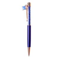 【❖New Hot❖】 miciweix จี้ปากกาโลหะสำหรับผู้หญิงปากกาลูกลื่นคริสตัลคริสตัลรูปดาวเครื่องเขียนแบบการเขียนในห้องเรียนแปลกใหม่