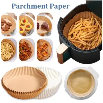 Dropship 50pcs Air Fryer Disposable Paper Liner; Parchment Paper