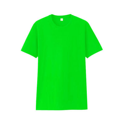 Tatchaya เสื้อยืด คอตตอน สีพื้น คอกลม แขนสั้น  Lime Green (สีเขียวมะนาว) Cotton 100%
