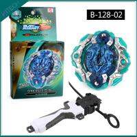 ใหม่ชนิดบรรจุกล่อง B-128-02 Beyblade ต่อสู้ท็อปส์ของเล่นระเบิด B128เทอร์โบจุดอ่อนปั่นท็อปส์กับทางเดียวเปิดไม้บรรทัดและมือจับ