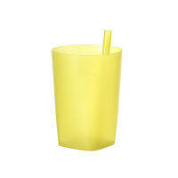 1X Kid Children Infant Baby Sip Cup with Built in Straw Mug Drink Solid Fe AA Ew