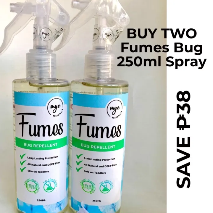 Mosquito and Bug Repellent Spray by Fumes (Natural & Safe) Skin Spray