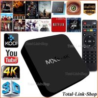 (ของแท้ 100%) TV-Box ที่ทำให้ทีวีธรรมดา/รุ่นเก่า เล่นเน็ต เข้าเว็บ เล่นเฟส ดูYouTube ลงแอพได้ 4K Android TV รุ่นใหม่ล่าสุด อัพเกรด Android 7.1 ราคาถูกสุด! จัดส่งไวสุด! ( ผ่านสาย HDMI / AV ) Android TV-Box MXQ 4K RK3229 Quad Core 6 (มีคลิปรีวิว)