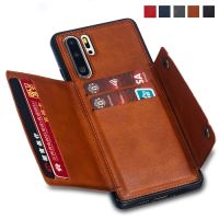 Fundas Card Holders Wallet Case For Suitable For Huawei P30 Pro P20 Lite 2019 Mate 40 30 20 Honor 9X 20 Lite Pro Leather Card Slot Back Cover