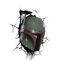 [ตลก] สร้างสรรค์สงคราม Boba Fett หมวกกันน็อคตัวเลขรุ่น3D โคมไฟติดผนังที่ไม่ซ้ำกันไฟ LED โคมไฟเครื่องประดับบ้านตกแต่งห้องของขวัญ