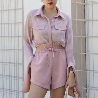 Twotwice - Casual high waisted shorts